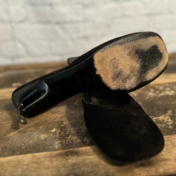 Prada Black Suede Mules - Picture 8 of 8